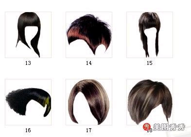 好看的发型24款-美图秀秀美容彩妆素材下载